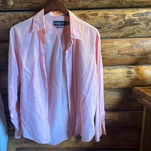 Ralph Lauren Men’s button up shirt 🩷